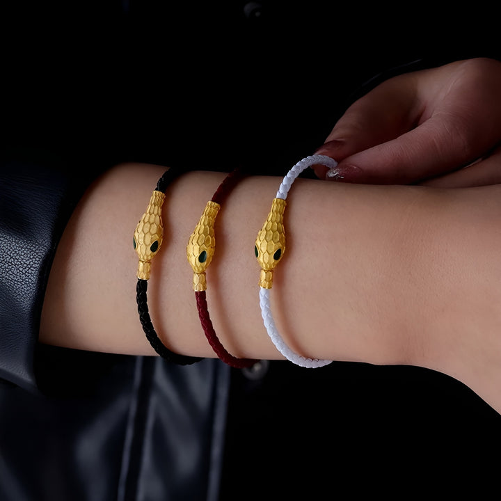 Year of the Snake: Braided Leather Bracelet