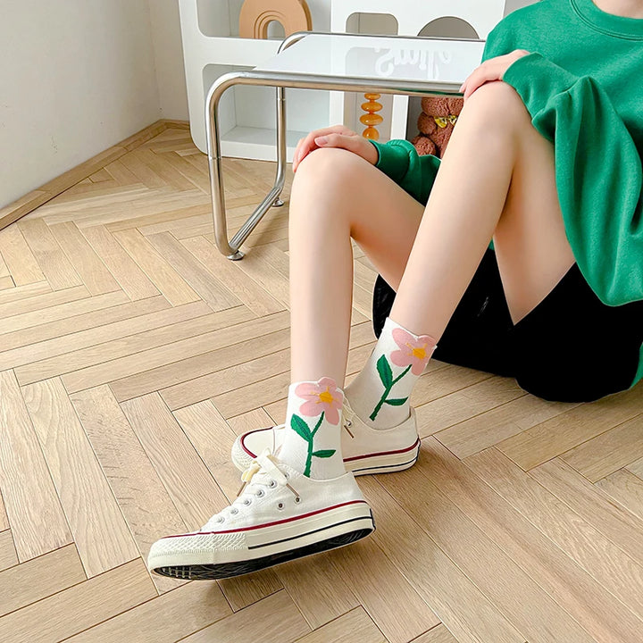 Kawaii Spring Mid Tube Socks