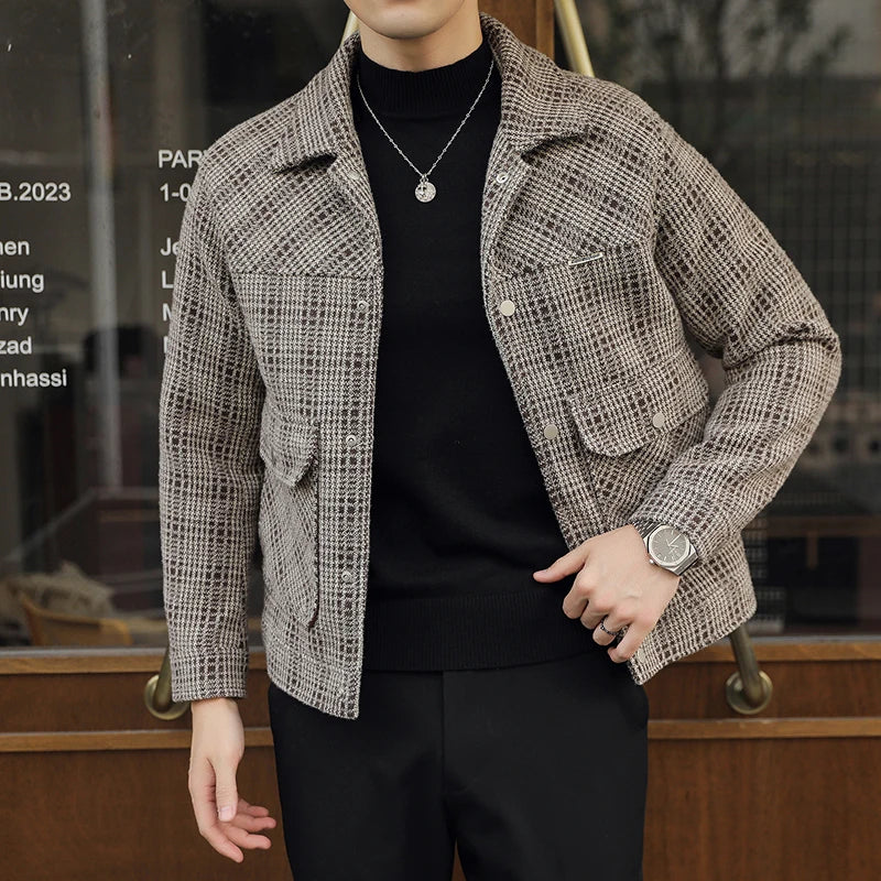 Twill Plaid Jacket