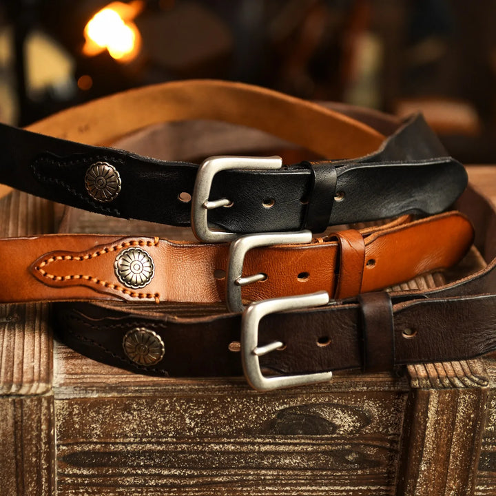 Distressed Leather Belt