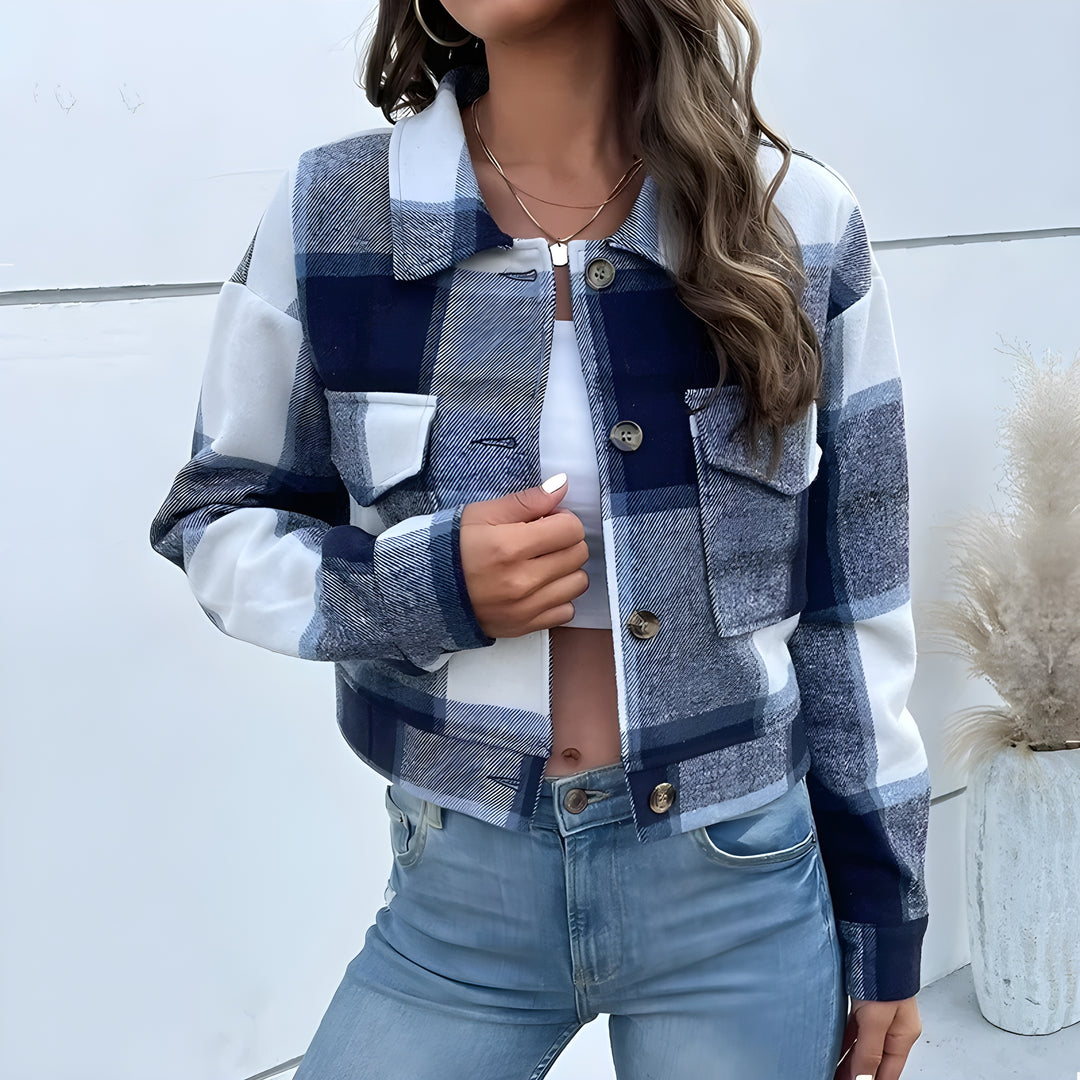 Emma Plaid-Wash Jacket