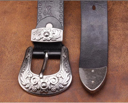 Western Steel Buckle Belt