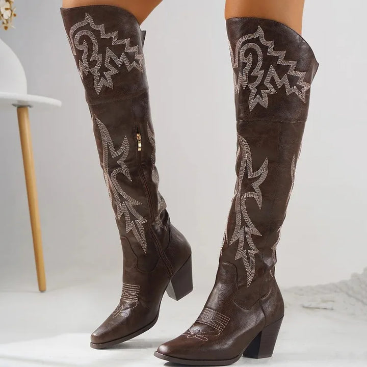 Knee High Cowboy Boots