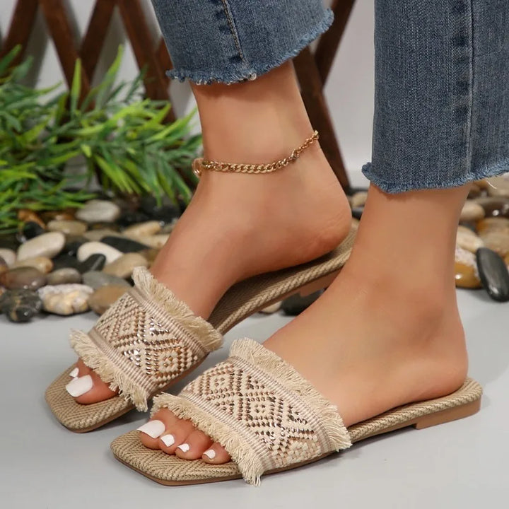 Boho Fringe Flats