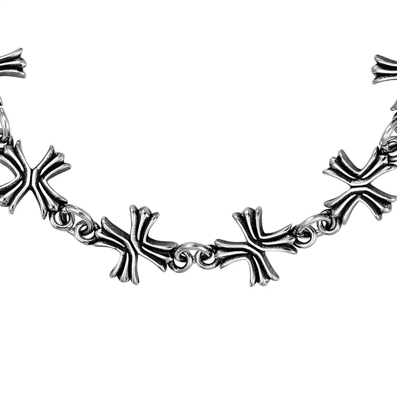 Silver Cross Bracelet