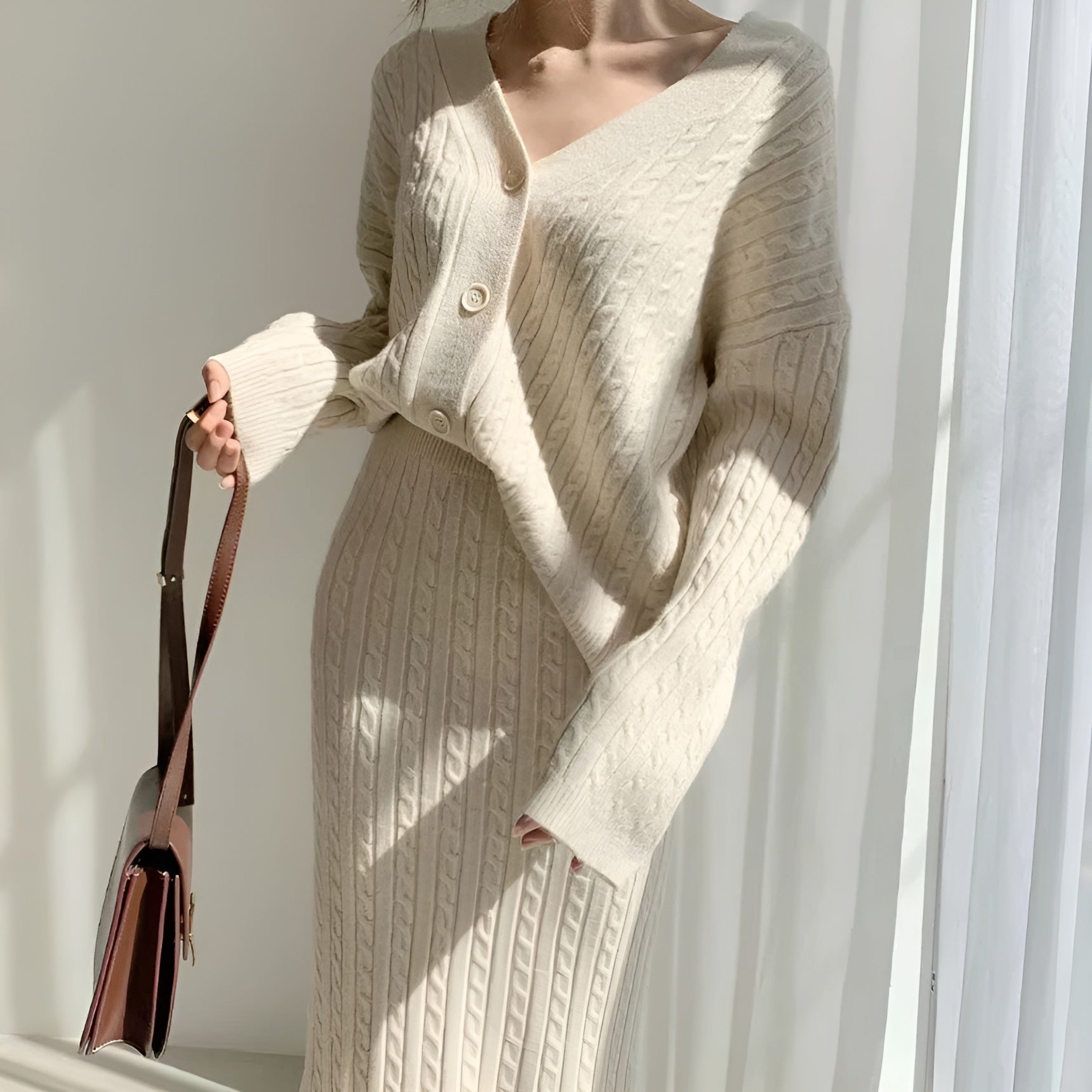 Siena Knitted Cardigan Set – Hudson & Mark
