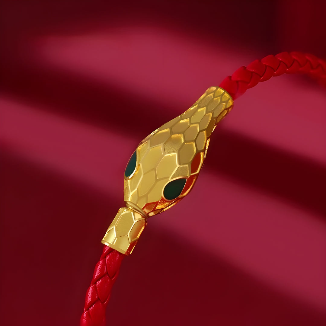 Year of the Snake: Braided Leather Bracelet