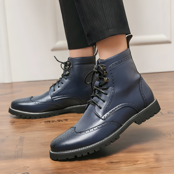 Close-Laced Brogues Boots