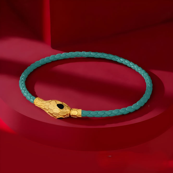 Year of the Snake: Braided Leather Bracelet