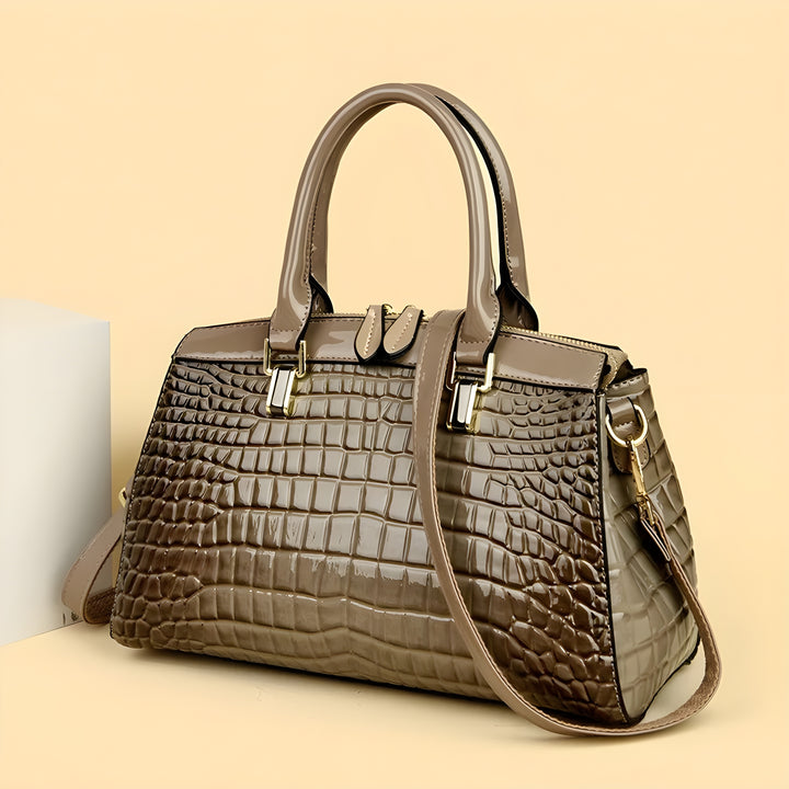 Camila Embossed Croc Bag