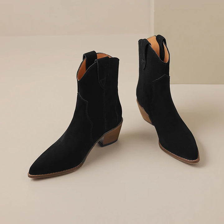 Jasmine Suede Leather Boots