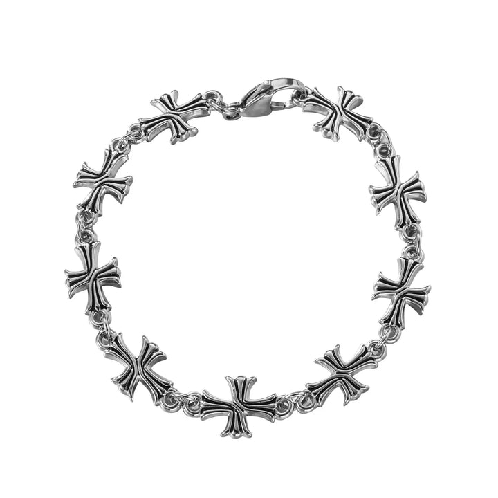 Silver Cross Bracelet