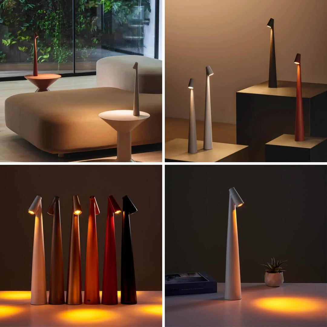 Minimalist Wireless Table Lamp With LED Light