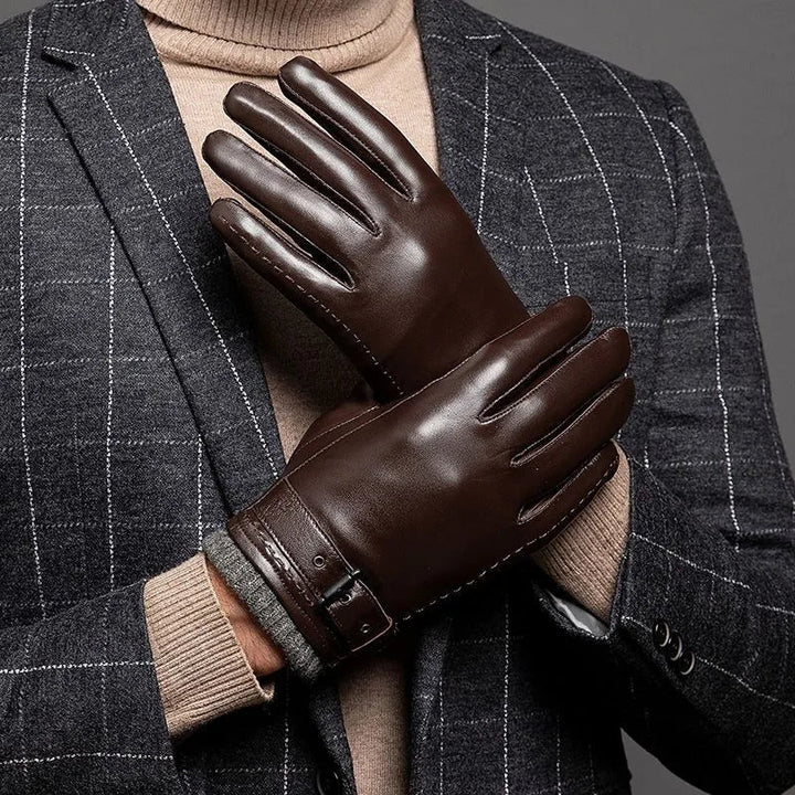 Henry Fitted Gloves | Buckle Strap Wrist-Length Gloves