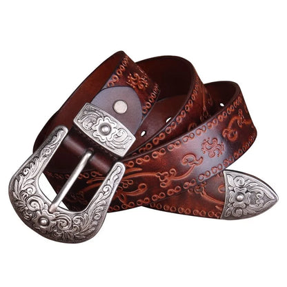 Western Steel Buckle Belt