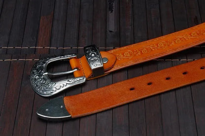 Western Steel Buckle Belt