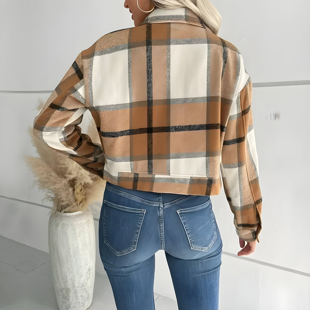 Emma Plaid-Wash Jacket