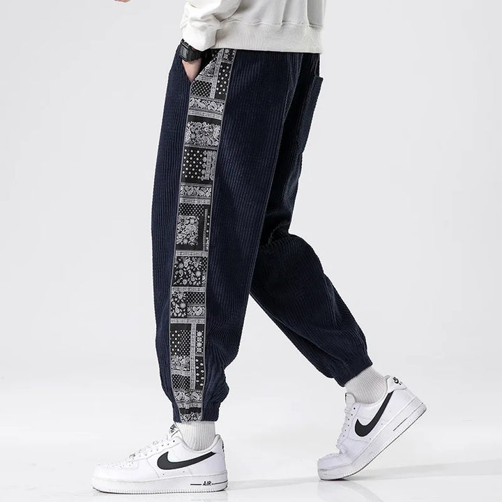 Paisley Corduroy Sweatpants