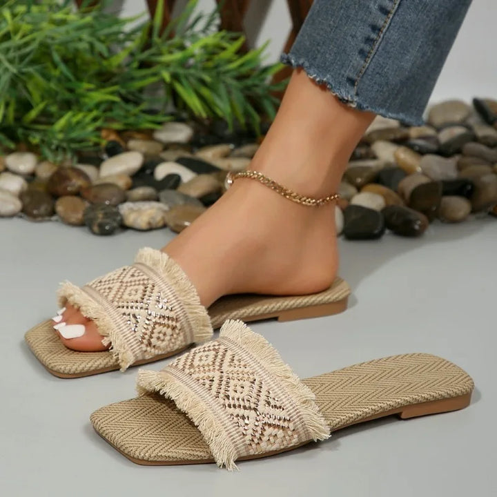 Boho Fringe Flats