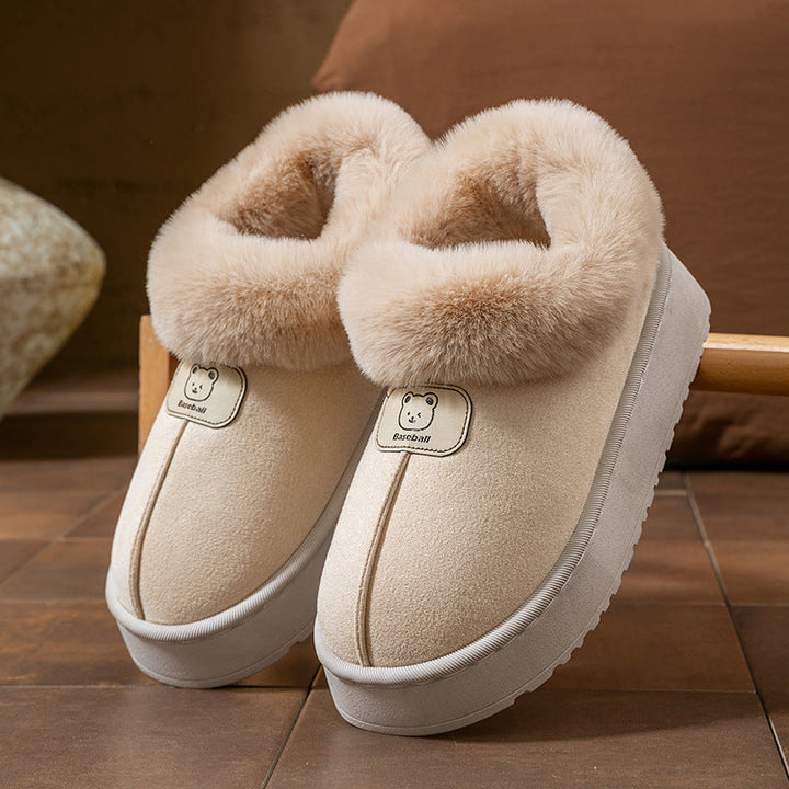 Sienna Plush Lined Bootie Slippers | Platform Sole Bootie Slippers