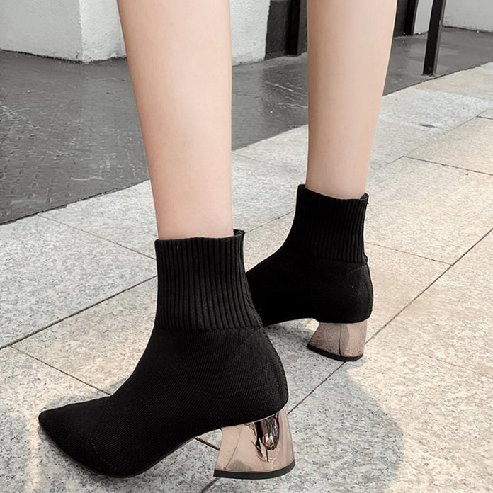 Knitted Ankle Boot