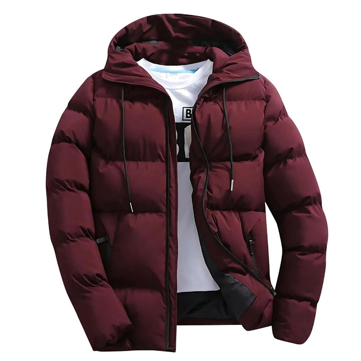 Oscar Hooded Quilted Puffer Jacket | Drawstring Zipper Pockets Jacket