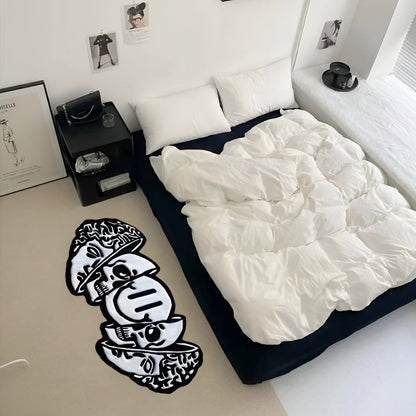 "Inner Happiness"  Cracked Skull Rug