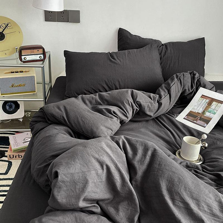 Minimalist Washed Cotton Bedding Set