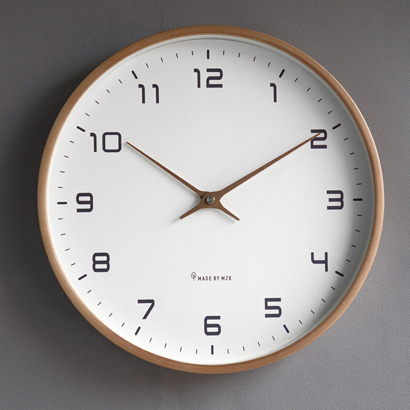 Minimalist Wooden Frame Wall Clock