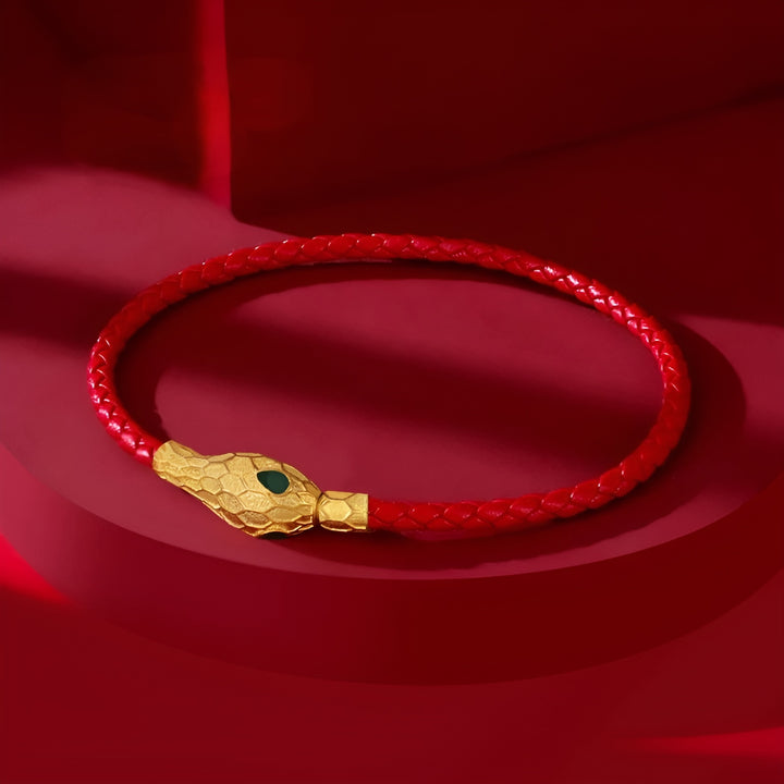 Year of the Snake: Braided Leather Bracelet