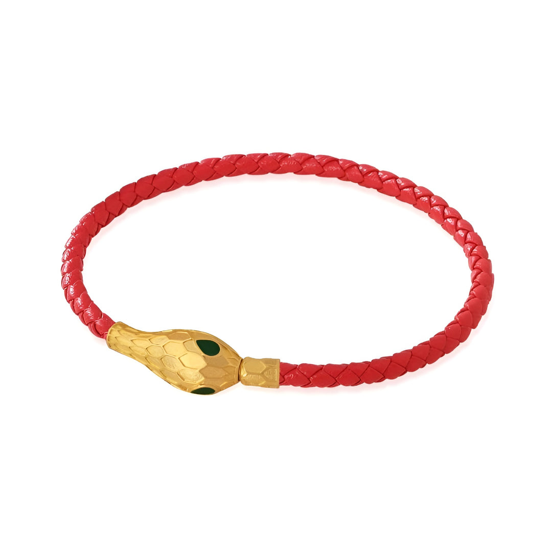 Year of the Snake: Braided Leather Bracelet