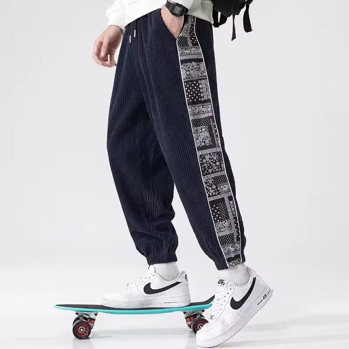 Paisley Corduroy Sweatpants