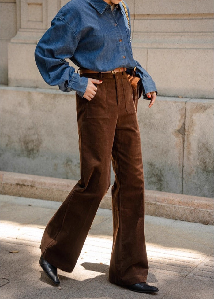 Corduroy Palazzo Pants